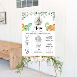 Baby Milestone Board, poster Milestone del primo compleanno, Milestone 1° compleanno, cartello Milestone, poster Milestone del primo compleanno stampabile