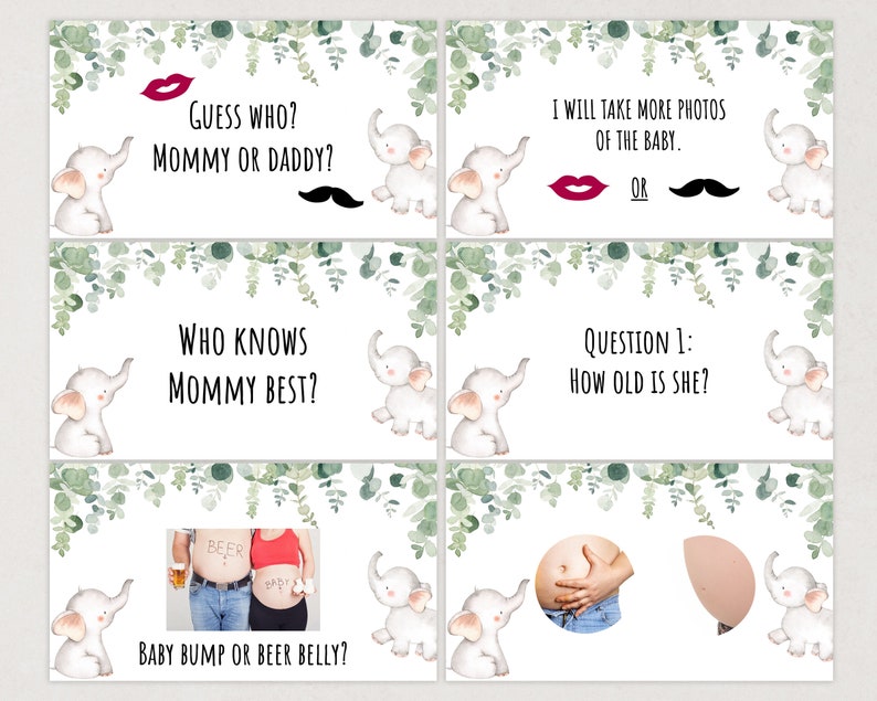 Virtual Baby Shower Games Virtual Baby Shower Zoom Baby Etsy