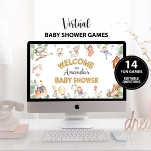 Virtual Baby Shower Games, Virtual Baby Shower, Zoom Baby Shower Games, Powerpoint Baby Shower Games, Google Slides Baby Shower Games