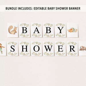 Pumpkin Baby Shower Bundle, Pumpkin Baby Shower, Pumpkin Baby Shower Invitation, Pumpkin Baby Shower Games, Fall Baby Shower image 8