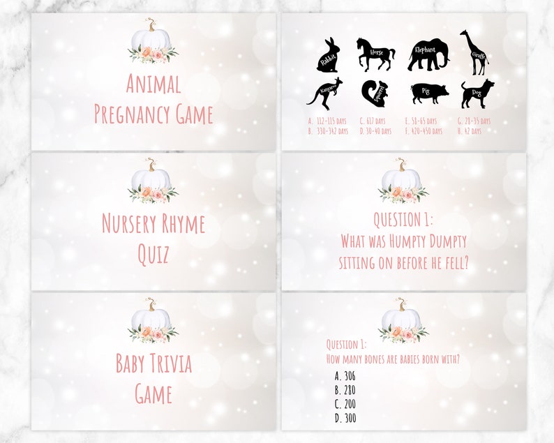 Virtual Baby Shower Games Zoom Baby Shower Games Powerpoint Etsy