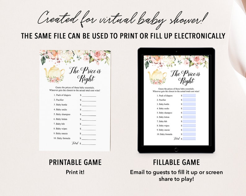 Virtual Baby Shower Full Bundle Virtual Baby Shower Etsy