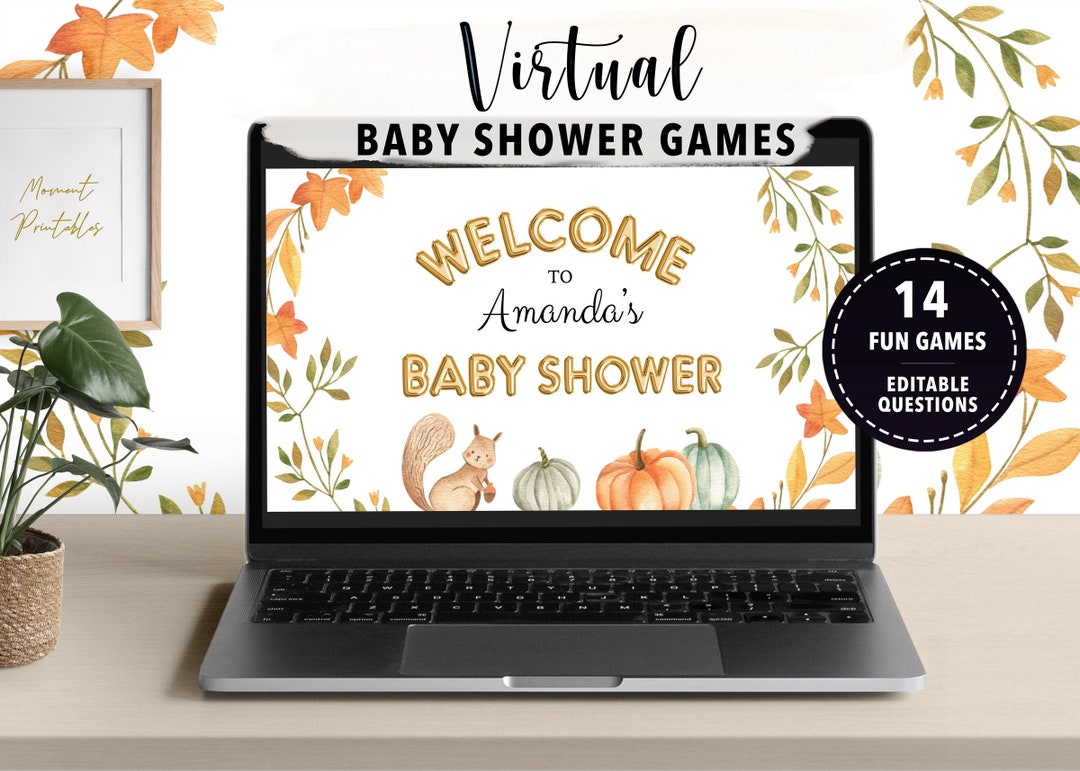 Virtual Baby Shower Games, Zoom Baby Shower Games, Powerpoint Baby