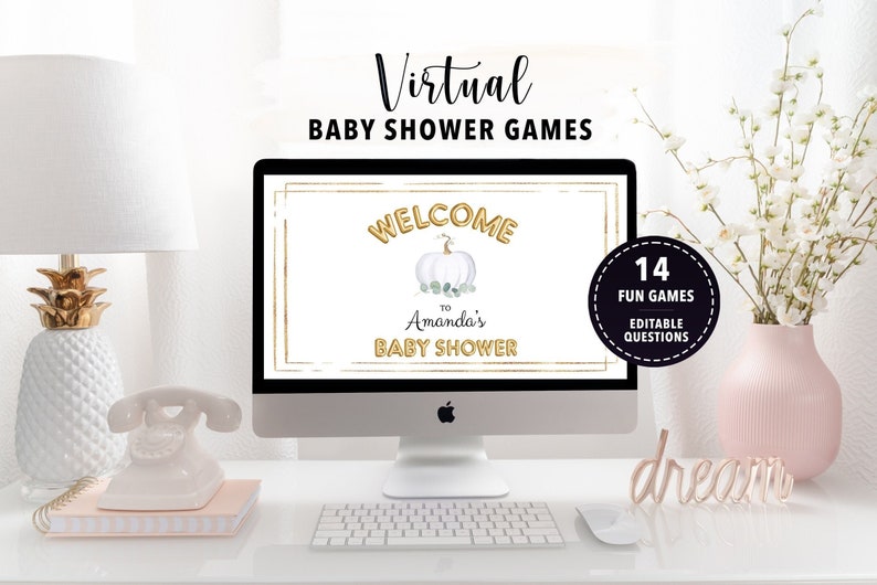 Virtual Baby Shower Games Zoom Baby Shower Games Powerpoint Etsy