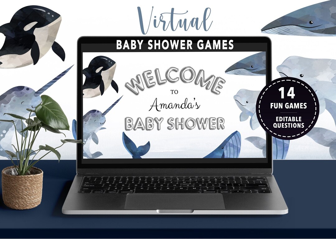 Virtual Baby Shower Games, Virtual Baby Shower, Zoom Baby Shower Games