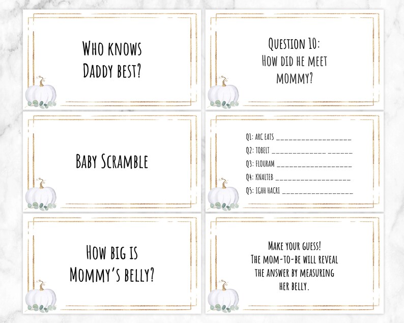 Virtual Baby Shower Games Zoom Baby Shower Games Powerpoint Etsy
