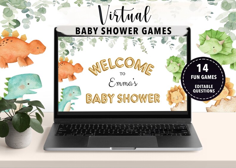 Virtual Baby Shower Games Zoom Baby Shower Games Powerpoint Etsy