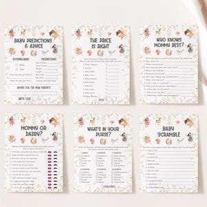 14 Fairy Baby Shower Games, Fairy Baby Shower Games Bundle, Baby Shower Games Printable, Baby Shower Games Pack, Baby Shower Games Bundle