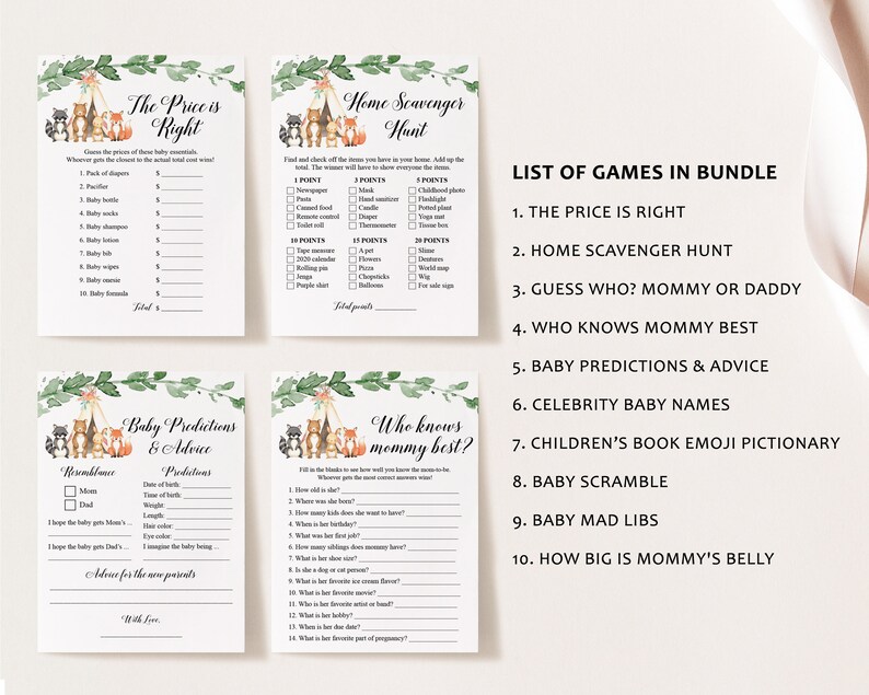 Virtual baby shower games bastasalsa