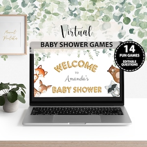Virtual Baby Shower Games, Virtual Baby Shower, Zoom Baby Shower Games, Powerpoint Baby Shower Games, Google Slides Baby Shower Games