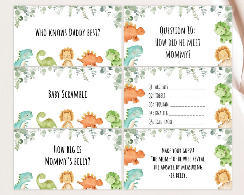 Virtual Baby Shower Games Zoom Baby Shower Games Powerpoint Etsy