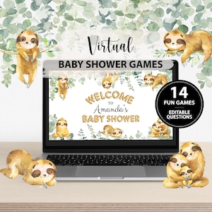 Virtual Baby Shower Games, Virtual Baby Shower, Zoom Baby Shower Games, Powerpoint Baby Shower Games, Google Slides Baby Shower Games