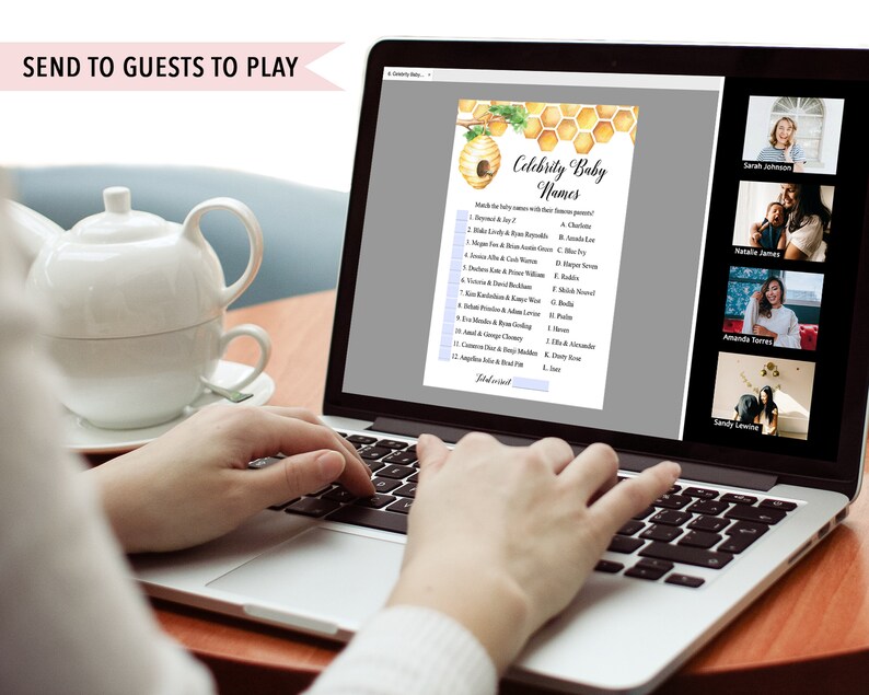 Virtual Baby Shower Games Celebrity Baby Name Game Celebrity Etsy