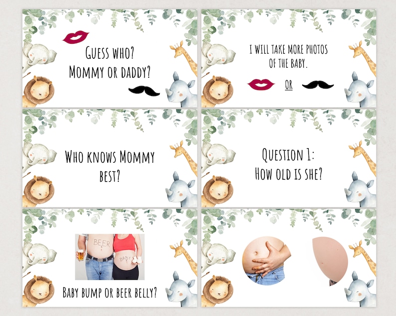 Virtual Baby Shower Games Virtual Baby Shower Zoom Baby Etsy