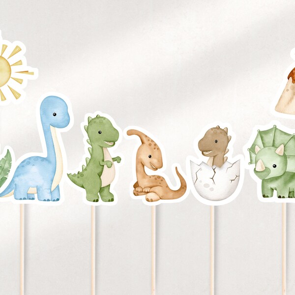 Dinosaur Centerpieces, Dino Centrepieces, Dinosaur Cutouts, Dinosaur Cake Toppers, Dino Toppers, Dinosaur Birthday, Dinosaur Baby Shower