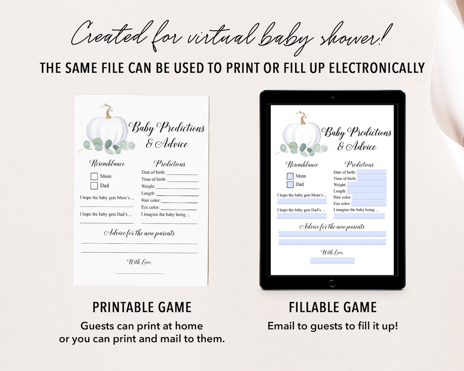 12 Virtual Baby Shower Games Bundle Zoom Baby Shower Games Etsy