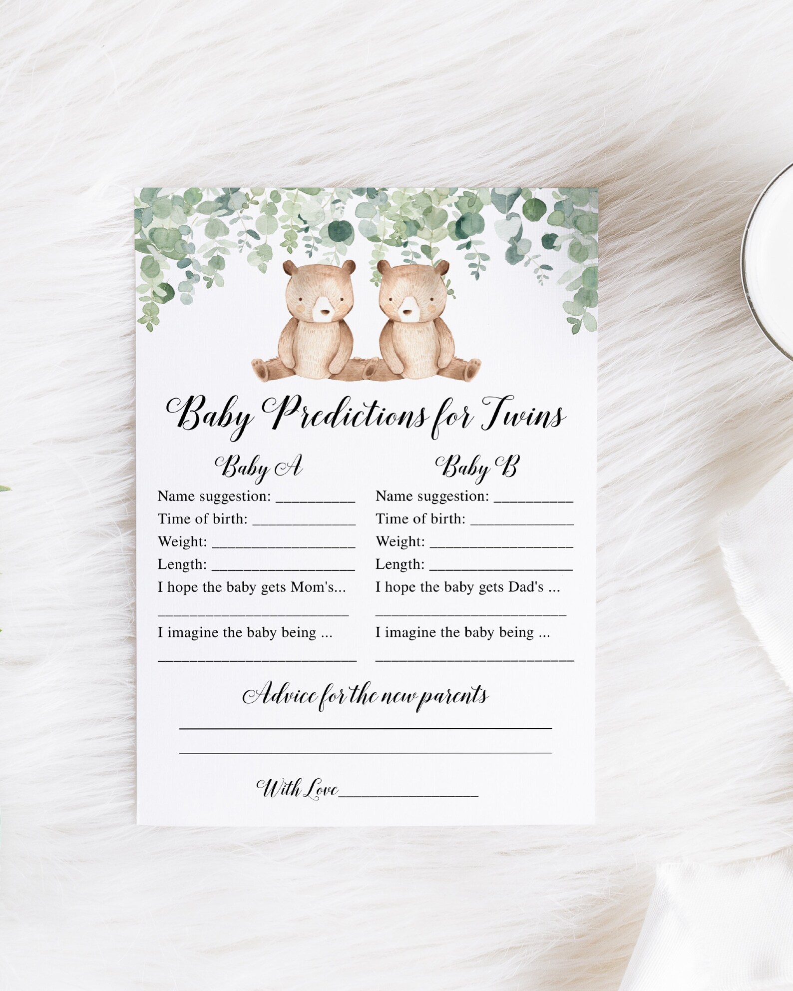 14 Twins Baby Shower Games Twin Baby Shower Games Twins Baby Etsy