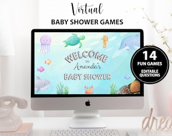 Virtual Baby Shower Games, Virtual Baby Shower, Zoom Baby Shower Games, Powerpoint Baby Shower Games, Google Slides Baby Shower Games