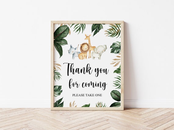 Thank You For Coming Please Take One Sign, Thanks For Coming Sign, Please Take One Sign, Favors Sign, Baby Shower Favors Sign, Baby Shower