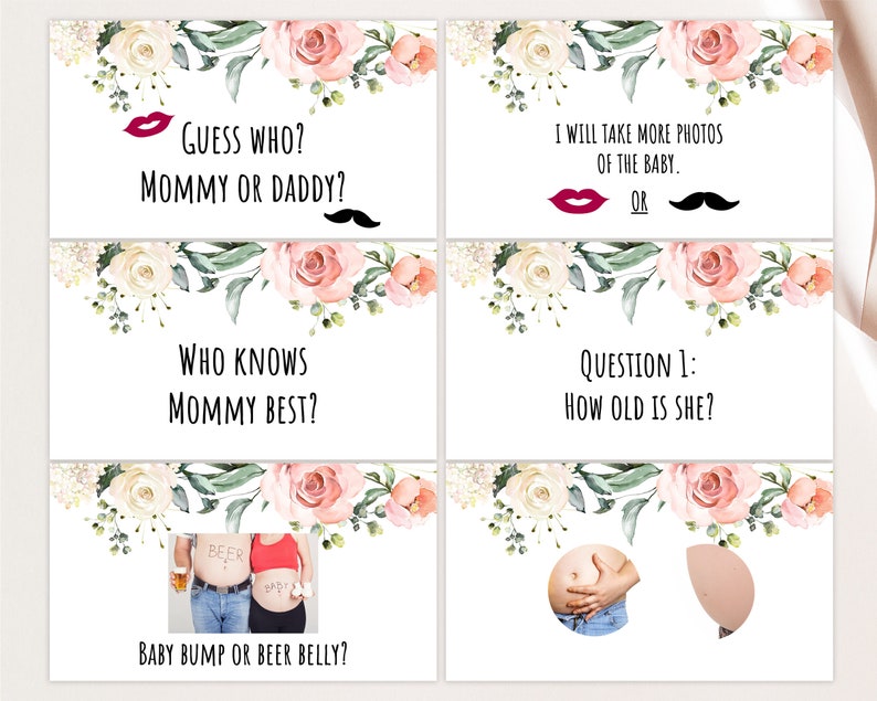 Virtual Baby Shower Games Virtual Baby Shower Zoom Baby Etsy