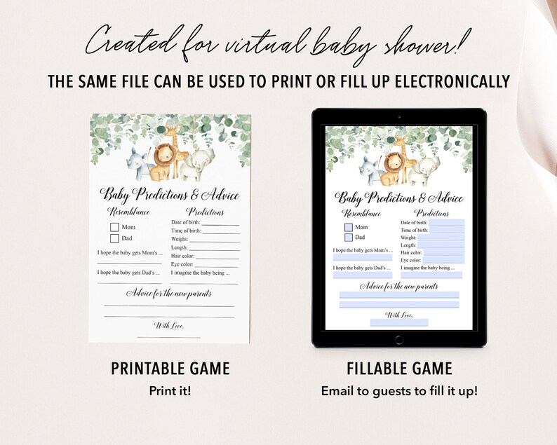 Virtual Baby Shower Full Bundle Virtual Baby Shower Etsy UK