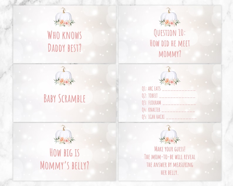 Virtual Baby Shower Games Zoom Baby Shower Games Powerpoint Etsy