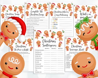 12 Christmas Games Bundle, Christmas Games, Family Christmas Games , Office Christmas Games, Holiday Party Games, School Christmas Games