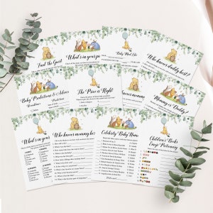 Pooh Baby Shower Games, Pooh Bear Baby Shower Games, Pooh Bear Baby Shower, Boy Baby Shower Games, Bear Baby Shower Games, Pooh Baby Shower