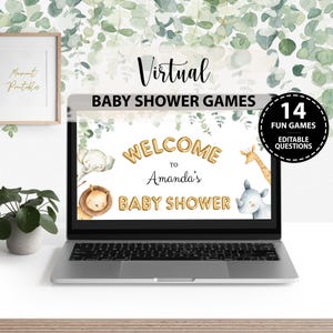 Virtual Baby Shower Games, Virtual Baby Shower, Zoom Baby Shower Games, Powerpoint Baby Shower Games, Google Slides Baby Shower Games