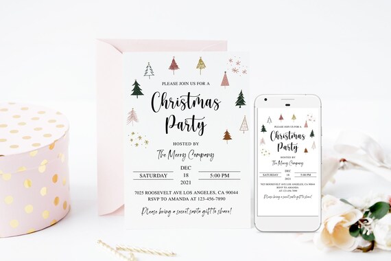 Christmas Party Invitation Office Christmas Invite Office