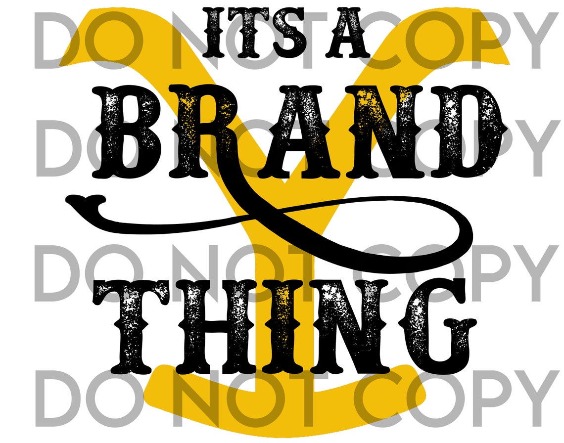 Yellowstone Brand PNG Etsy