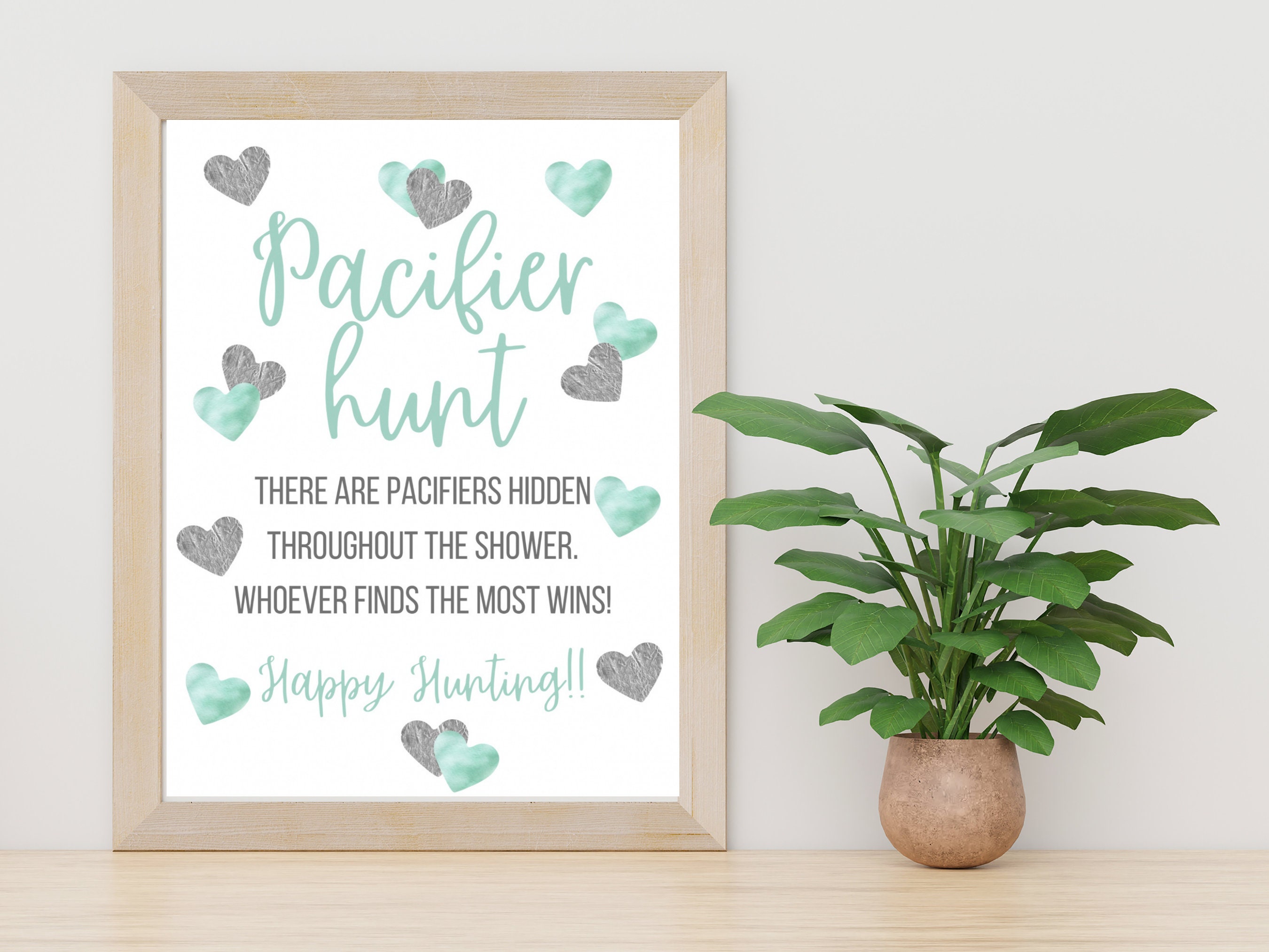 Pacifier Hunt Baby Shower Games Instant Download Etsy