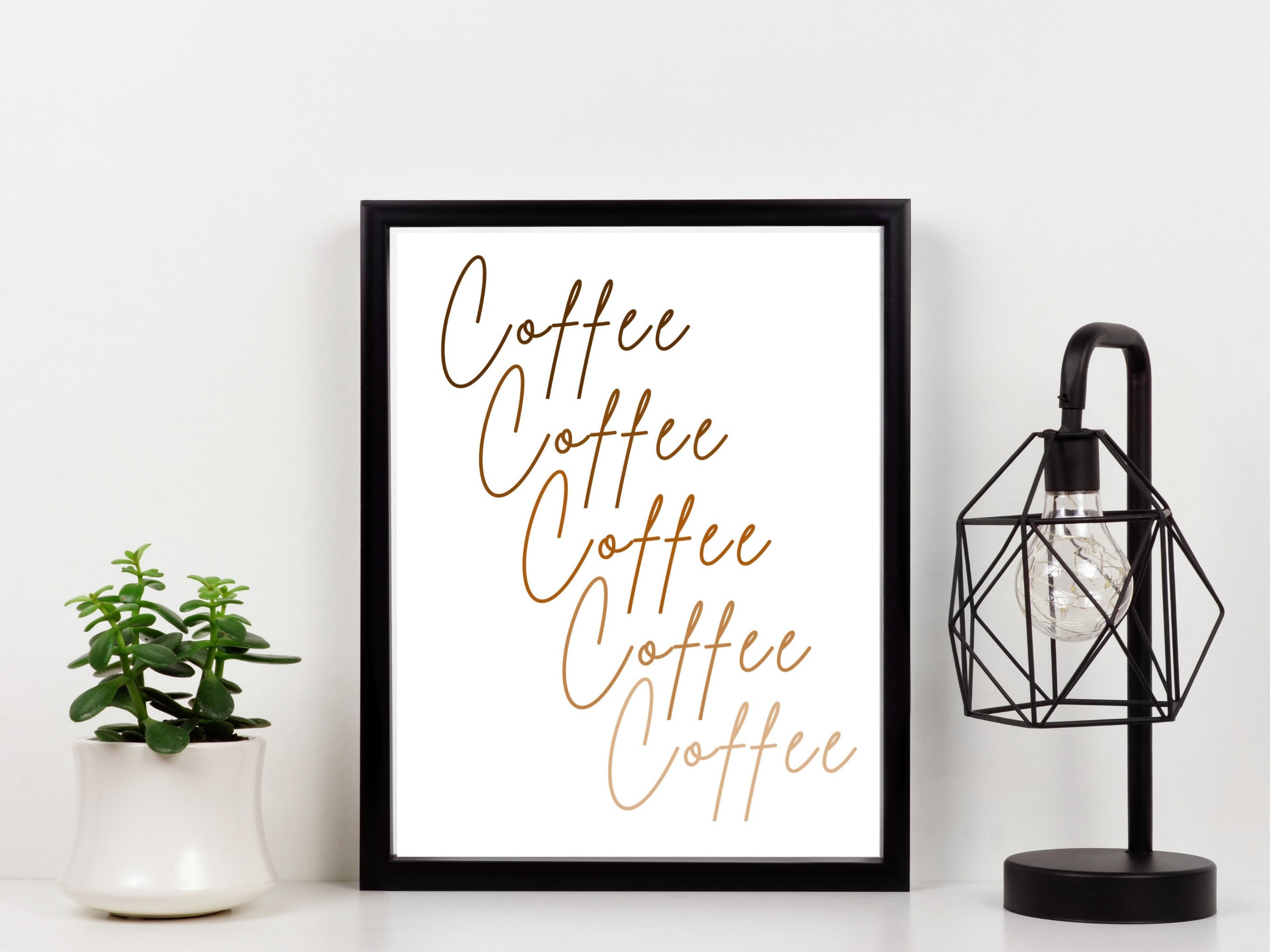 Coffee Print Kitchen Wall Art Digital Download Etsy