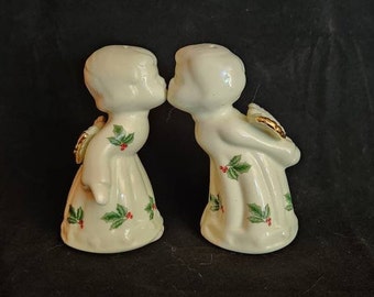 Vintage Formalities Christmas Angel Salt and Pepper Shakers by Baum Brothers   {BOXK}
