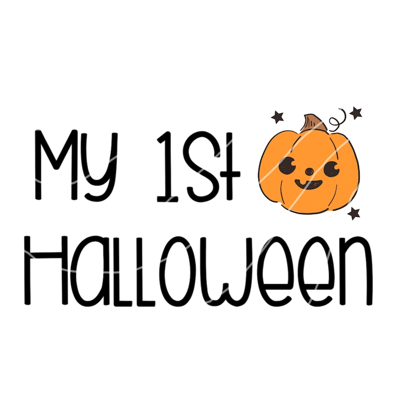 My First Halloween PNG Sublimation My 1st Baby's Etsy