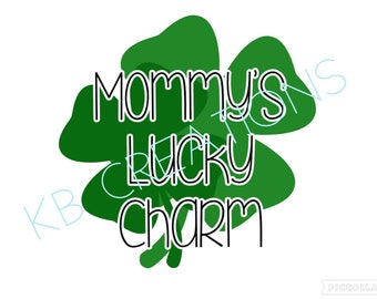 Mommy's Lucky Charm - St Patricks Day - PNG - Sublimation Design