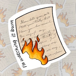 im watching it burn a hamilton sticker etsy