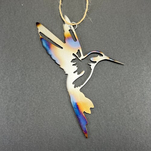 Metal Hummingbird Ornament Custom Hummungbird Ornament Etsy