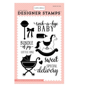 Carta Bella Rock a Bye Baby 4x6 Stamp Set