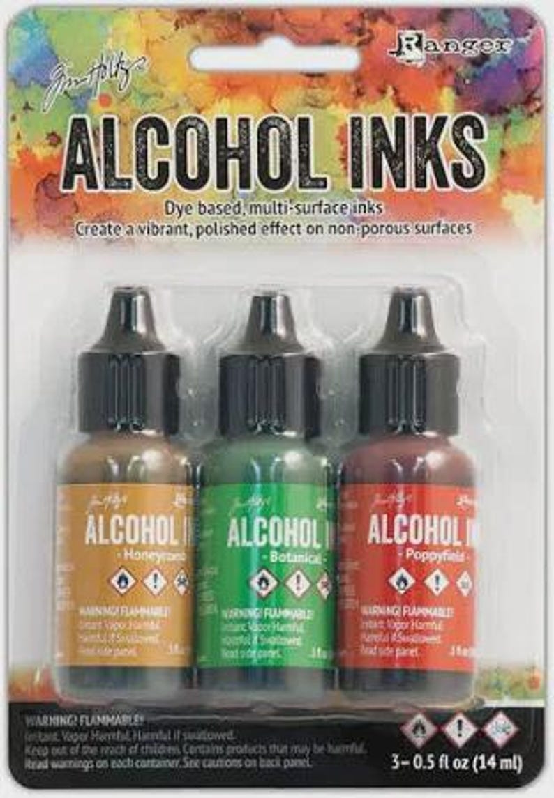 Ranger Alcohol Inks 3pack - Assorted Colors - Etsy