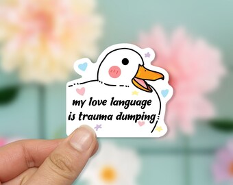 Trauma Dump Decal - Etsy