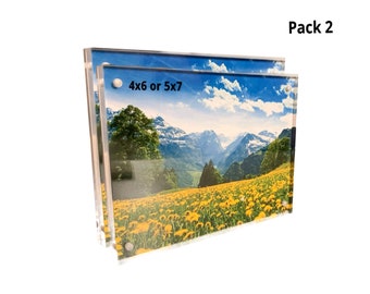 Picture Frame Acrlic 5x7 Desktop Display Pack 2