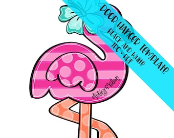 TEMPLATE Door Hanger: Flamingo