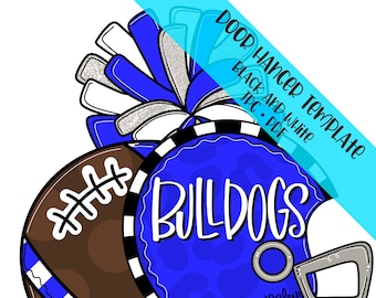 TEMPLATE Door Hanger: Football