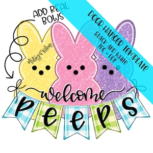 TEMPLATE Door Hanger: Welcome Peeps