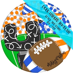 TEMPLATE Door Hanger: House Divided Football