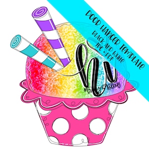 TEMPLATE Door Hanger: Snow Cone