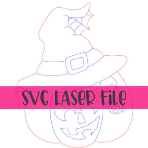 SVG Laser File: Pumpkin Witch