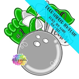 Door Hanger TEMPLATE: Bowling Go Team