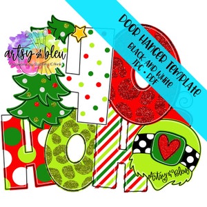 Door Hanger TEMPLATE: HoHoHo